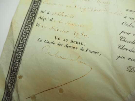 Frankreich: Orden des Hl. Ludwig, Ritterkreuz Urkunde 1830. - photo 2