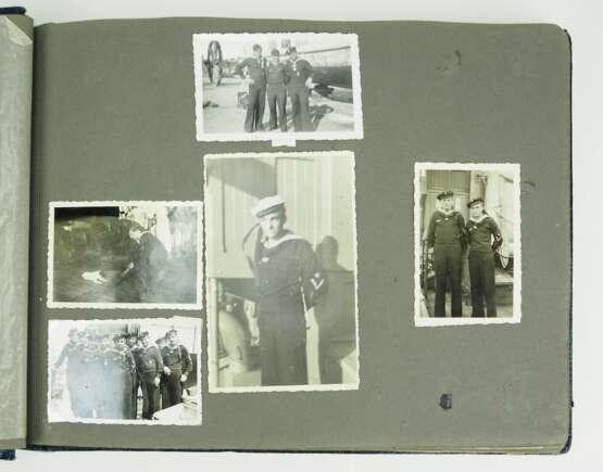 Kriegsmarine: Fotoalbum eines Matrosengefreiten der 38. M.S. Flottille Gruppe "E". - Foto 2