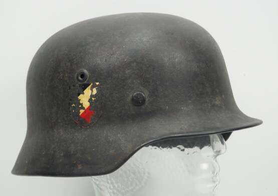 Wehrmacht: Stahlhelm M40 - Doppelemblem. - фото 3