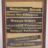 Kriegsmarine: Sammlung Mützenbänder. - Foto 1