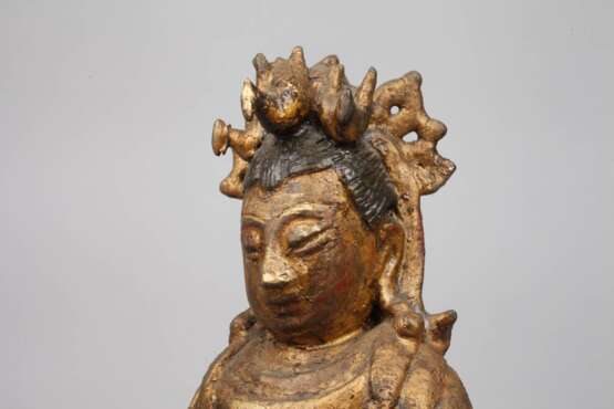 Bronzeplastik Bodhisattva - photo 5