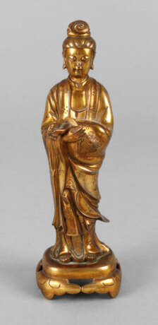 Bronzestatuette Guanyin - photo 1