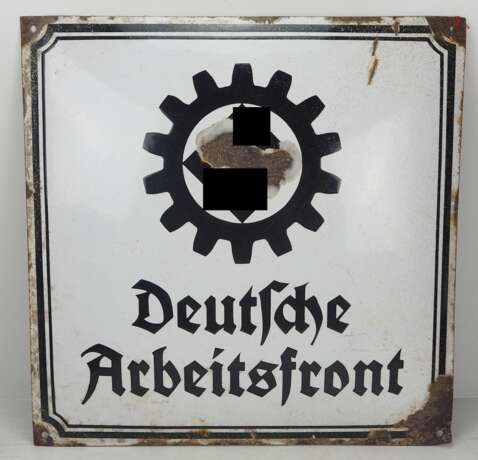 Deutsche Arbeitsfront Emailleschild. - фото 1