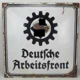 Deutsche Arbeitsfront Emailleschild. - фото 1