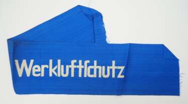 Reichsluftschutz: Armbinde Werkluftschutz.