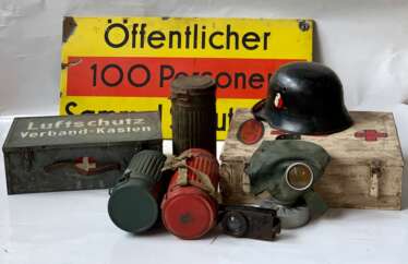 Reichsluftschutzbund: Sammlung Ausrüstung.