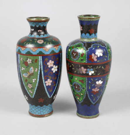 Zwei Vasen Cloisonné - Foto 1