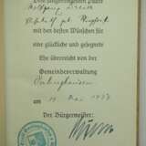 Hitler, Adolf: Mein Kampf - Hochzeitsausgabe der Stadt Oerlinghausen. - Foto 2