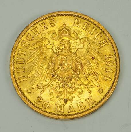 Preussen: Wilhelm II., 20 Mark, 1914 - A. - photo 2