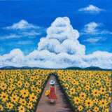 Gemälde „Sonnenblumen“, Acrylfarbe, Zeitgenössische Kunst, 2020 - Foto 1