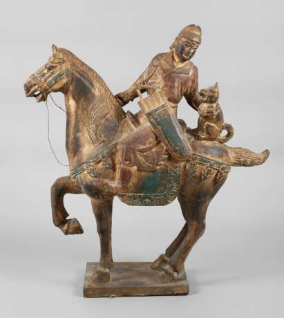 Pferd mit Reiter im Tang-Stil - photo 1