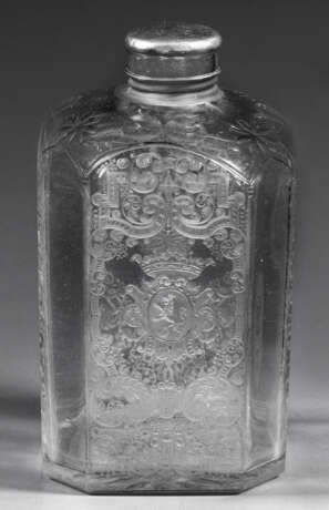 Schlesische Flasche mit Wappen und Devise - Foto 1