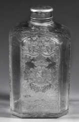 Schlesische Flasche mit Wappen und Devise