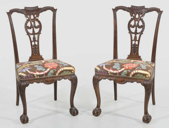 Paar Chippendale-Stühle - Foto 1