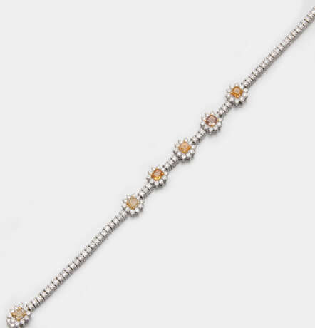 Elegantes Natural Fancy-Diamant-Armband - фото 1