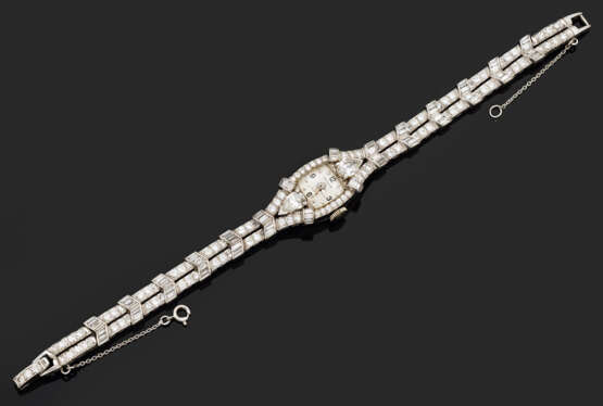 Seltene Schmuckarmbanduhr von Patek Philippe mit Diamanten - photo 1