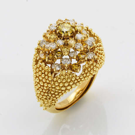 Extravaganter Natural Fancy-Diamantring - photo 1