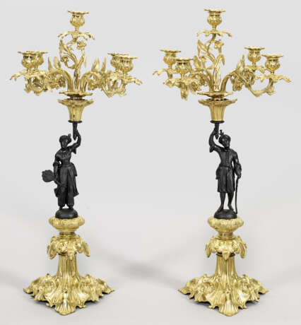 Paar Napoleon III-Figurengirandolen - Foto 1