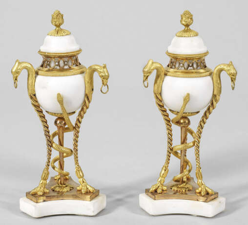 Paar feine Louis XVI-Cassolettes - фото 1