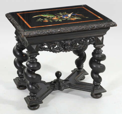 Kleiner Barock-Tisch mit feiner Pietra Dura-Platte - photo 1