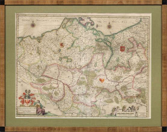 Karte der Markgrafschaft Brandenburg mit den Herzogtümern - Foto 1