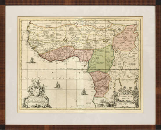 Karte von Westafrika "Nigritarium Regnum" Originaltitel - photo 1
