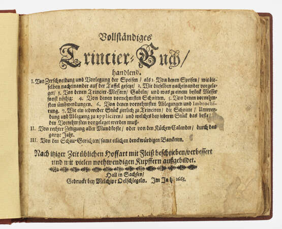 Johan Georg Pascha: "Vollständiges Trincier-Buch". - Foto 2