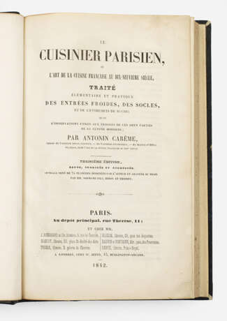 Marie-Antoine Carême: "Le Cusinier Parisien". Originaltitel - Foto 1