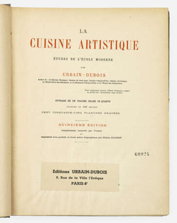 Urbain Dubois: "La Cuisine artistique. Études de l`École - photo 1