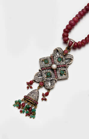Orientalisches Rubin-Diamantcollier - photo 1