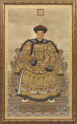 Paar große Porträts des chinesischen Kaiserpaares