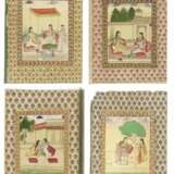 FOUR ILLUSTRATIONS OF LADIES ENGAGED IN LEISURELY ACTIVITIES - photo 1