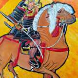 Самурай на коне Холст на подрамнике Масляные краски Батальный жанр 2019 г. - фото 8