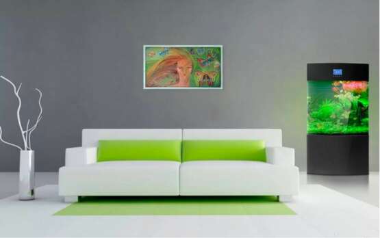 Peinture, Peinture design «Printemps», Bois naturel, Peinture acrylique, Art abstrait, Animaliste, 2008 - photo 3
