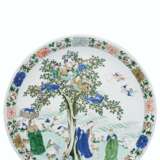 A LARGE AND VERY RARE FAMILLE VERTE DISH - photo 1