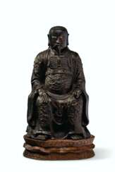 A LARGE BRONZE FIGURE OF ZHENWU