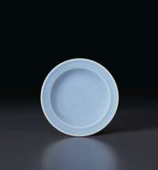 A SMALL PALE BLUE-GLAZED DISH