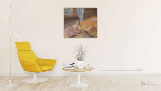Интерьерная картина, Картина «Натюрморт.Груши на столе.», Холст, Масляные краски, Импрессионизм, Натюрморт, 2016 г. - фото 2