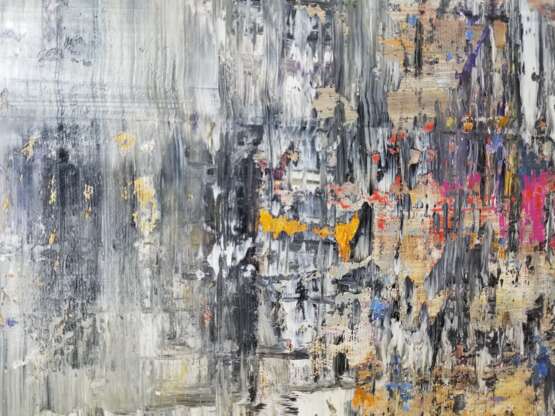 Painting “Particles XVI”, Canvas, Oil paint, Abstractionism, Landscape painting, 2020 - photo 5
