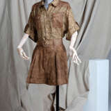 ARIZONA MUSE'S ANIMAL PRINT RAMIE SHIRT AND LINEN SHORTS - photo 1