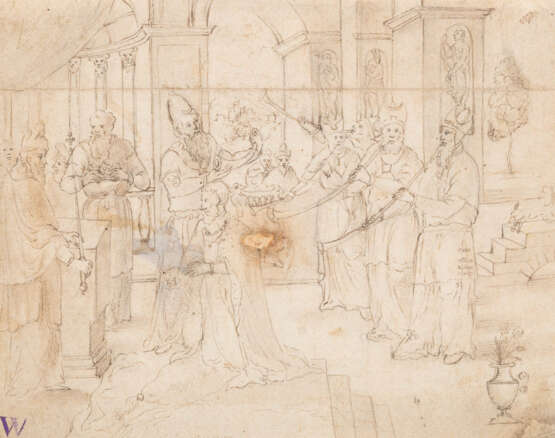 Jacopo Da Ponte Bassano (Attr.). Tempelszene - фото 1