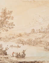 Flusslandschaft Mit Burg