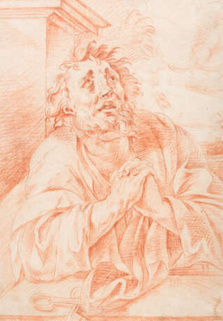 Italienischer Meister. Heiliger Petrus Betend - photo 1