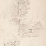 Josef Höger. Häuserfront Mit Baum (Studie) - Foto 1