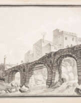 Brücke Mit Figurenstaffage