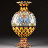 Vase Mit Pfauen - photo 1