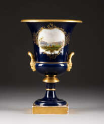 Map vase with view of Pillnitz Castle Map vase with view of Pillnitz Castle