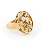 Brillant-Ring Mit Perle - Foto 2