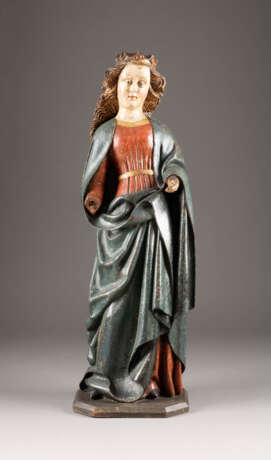 Grosse Figur Der Heiligen Katharina - photo 1