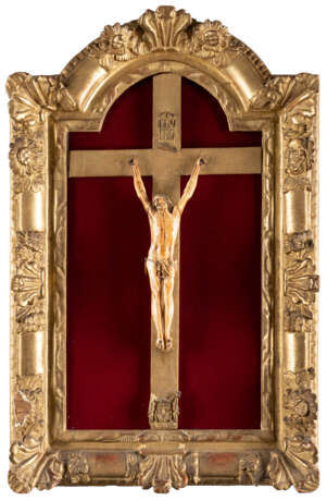 Kruzifix In Einem Geschnitzten Rahmen - Foto 1